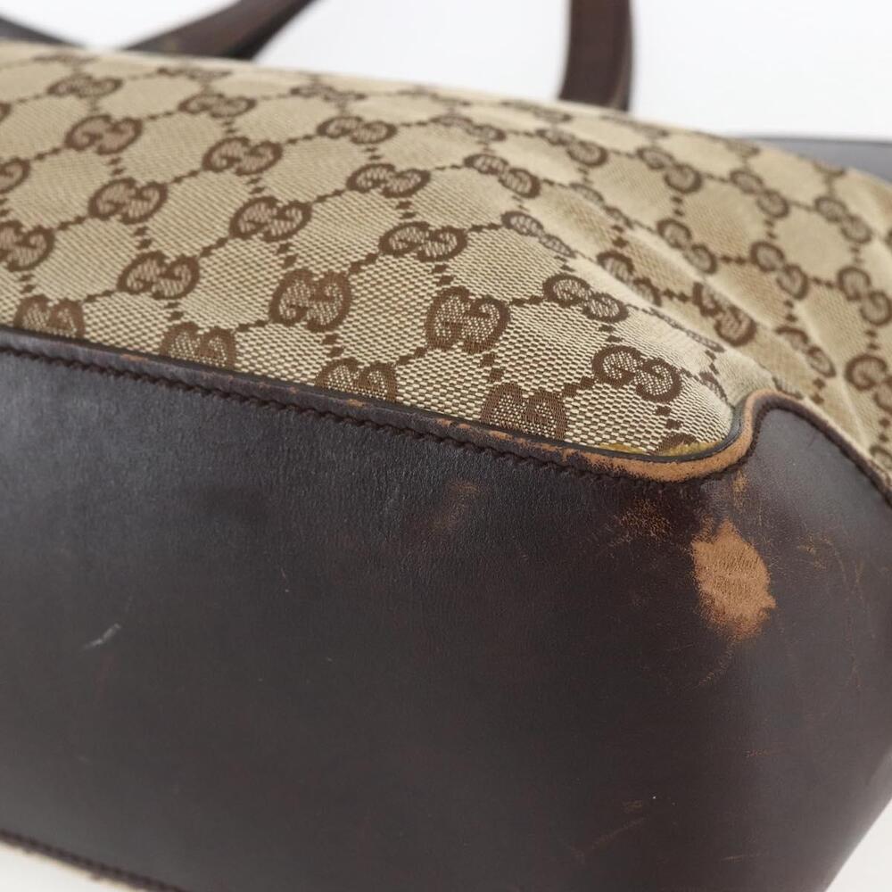 GUCCI GG Canvas Tote Bag Beige Gold 106251 Auth 162943 - Picture 9 of 16